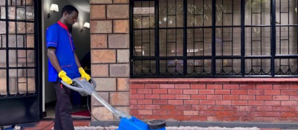 Carpet cleaning service in Nairobi Kenya.